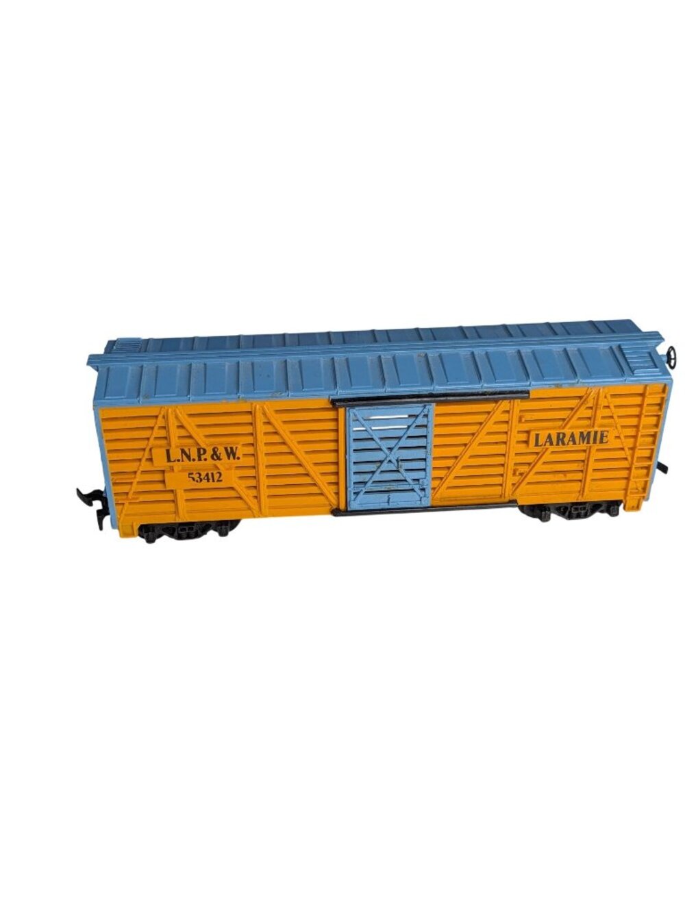 Vintage HO Scale Tyco Laramie LNP&W 53412 Stock Car Model Train